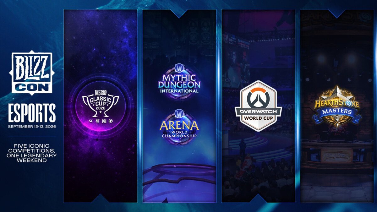 BlizzCon 2026 terá foco total em eSports com torneios de WoW, Overwatch, Hearthstone e estreia da Classic Cup