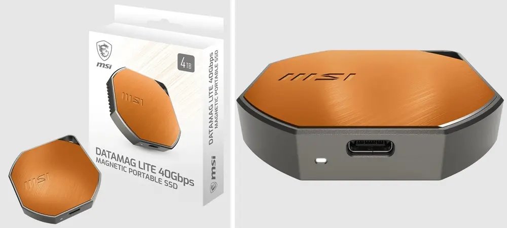 MSI Datamag Lite é um SSD portátil com case magnético e até 4TB de capacidade